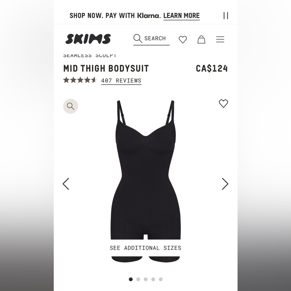 New Skims Everyday Sculpt Mid Thigh Size Small